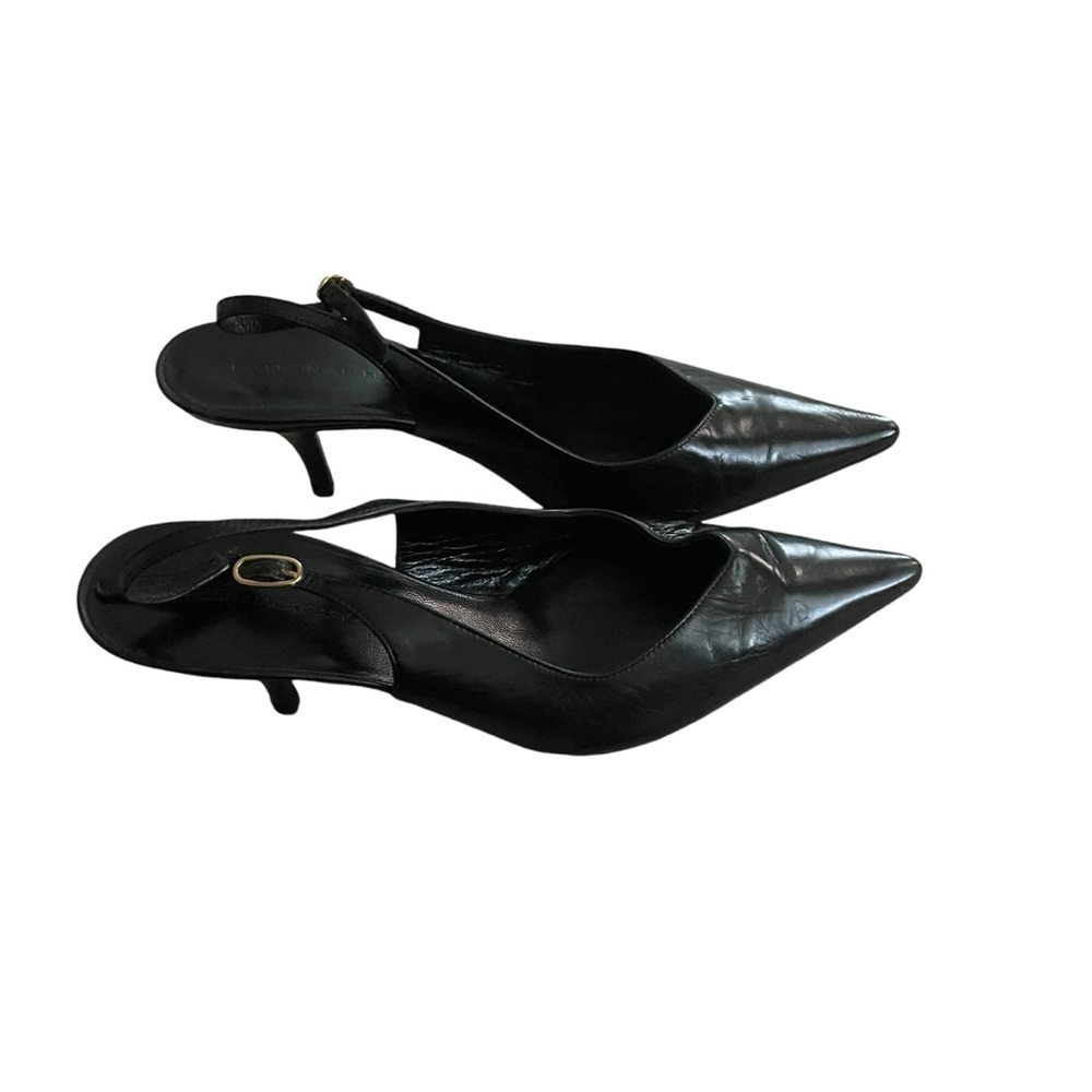Balenciaga Slingback Pump Classic Heels Leather Shoes Black Women Size 6/36 - Picture 3 of 8